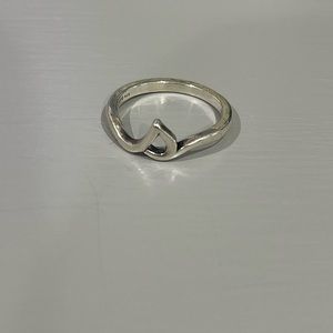 James Avery “S” script initial ring - size 6